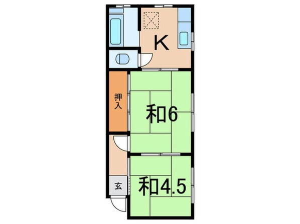 田口荘の物件間取画像